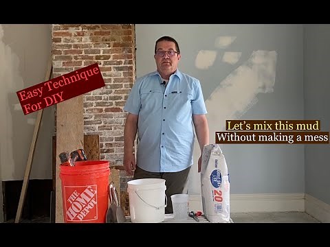 How to Mix QUICKSET DRYWALL MUD for the HOMEOWNER