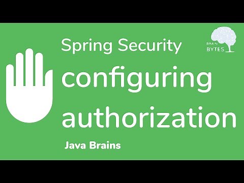 How to configure Spring Security Authorization - Java Brains