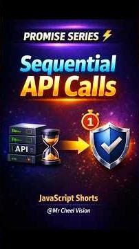 How to call APIs Sequentially in JavaScript? 😎(With Delay) #codinginterview