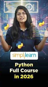 Python Full Course | From Basics to Advanced | Learn Python #shorts #simplilearn