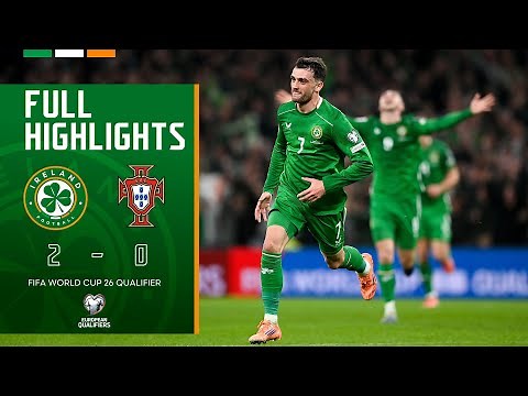 HIGHLIGHTS | Ireland 2-0 Portugal | FIFA World Cup 26 Qualifier