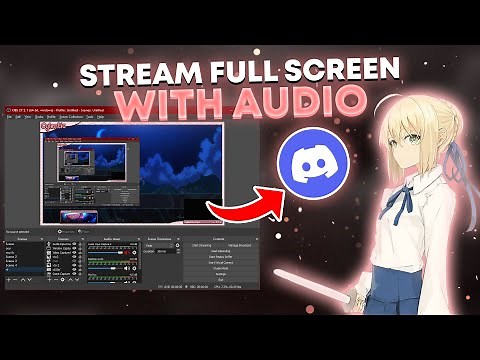 stream full screen with audio on discord using obs (tutorial 2022-2023)