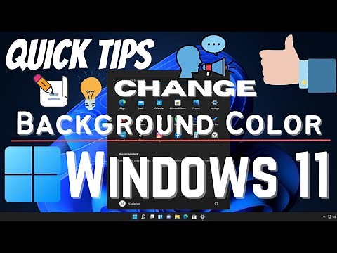 How to change background color windows 11 | Change color on windows 11 | eTechniz.com 👍