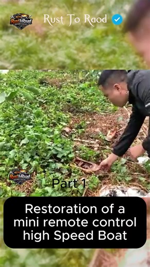 Restoration of a mini remote control high speed boat