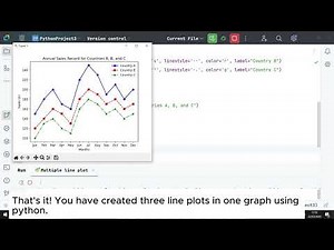 📊 How to Create Multiple Line Plots in Python (Matplotlib & PyCharm Tutorial)