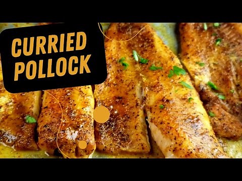 Broiled Curried Pollock in 10 minutes!