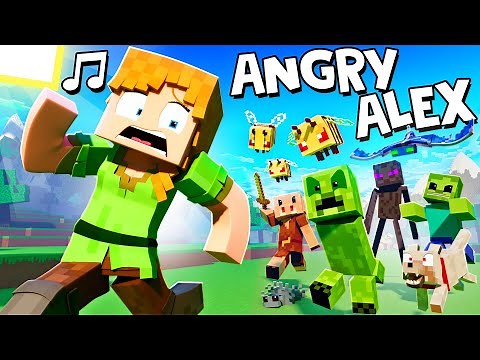 "ANGRY ALEX" 🎵 [VERSION B] Minecraft Animation Music Video
