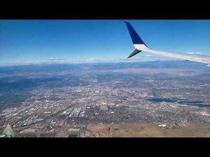 Landing in Denver with Awesome Downtown Fly Over View on 737-900 4K UHD