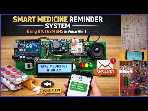 Arduino Intelligent Smart Medicine Reminder System Using RTC | GSM📱SMS & Voice Alert's #diy #viral