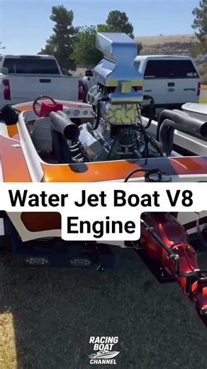 Water Jet Boat V8 Engine #speedboat #racingboat #powerboat