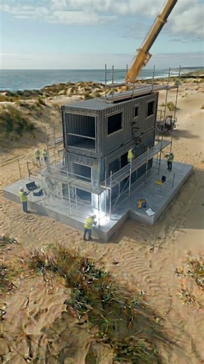 From Scratch to Luxury: Building a 2-Story Shipping Container Home | Real Construction Timelapse 🏗️🏡