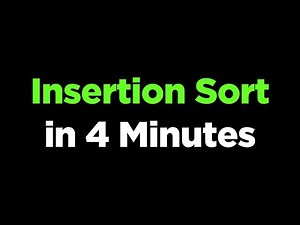 Insertion Sort in 4 Minutes | Step-by-Step with Dry Run & Visualization