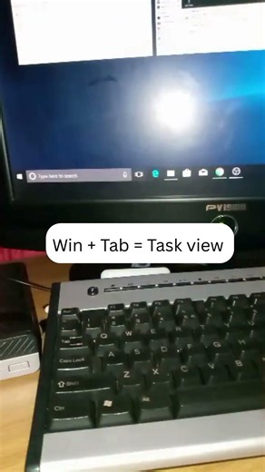 Show Task View - Basic Computer Shortcut Keys #tricks #tech #computer #laptop #viral #viralvideo
