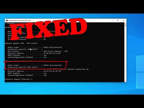 How to Fix Media Disconnected in Windows 10