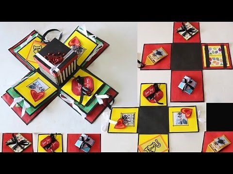 DIY Exploding Gift Box | How to make Different Cards for Putting Inside the Explosion Box