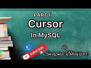 PART II Cursor in MySQL