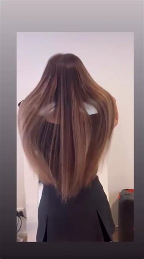 Sample micro-bond hair extension with natural human hair