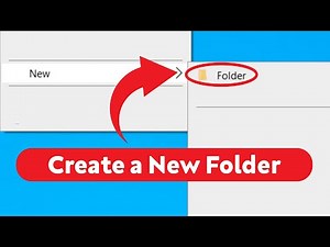 How to Create a New Folder in Windows 10