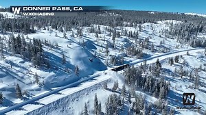 ICYMI: the rotary train on Donner Pass in late March 😍❄️🚂 | WeatherNation