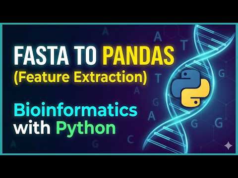 14. Bioinformatics with Python: Converting FASTA to Pandas DataFrames (Feature Extraction)