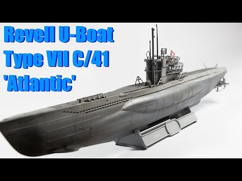 Type VII C/41 Atlantic Version U-boat (Revell 1/144 scale submarine model)