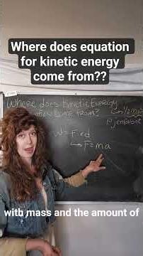 where does the #equation for kinetic #energy come from?? #physics