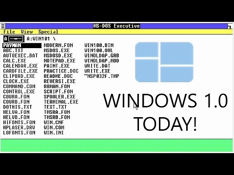 Using Windows 1.0 for the First Time