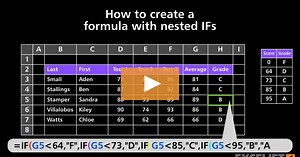 How to create a formula with nested IFs