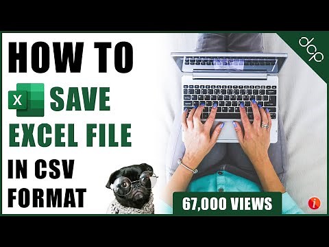 How to save a Microsoft Excel spreadsheet in CSV format