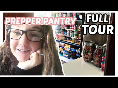 FULL Prepper Pantry TOUR 2022 // beginner prepping // emergency food storage//stockpile organization
