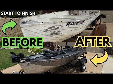 Jon Boat Restore & Modifications | DIY Jon Boat Extreme Makeover | Jon Boat to Bass Boat Full Build!