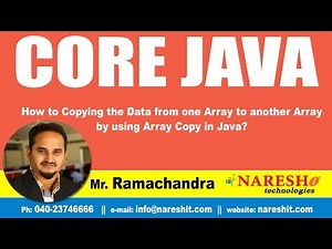 Java Tutorial | How to Copying the Data from one Array to another Array by using Array Copy in Java?