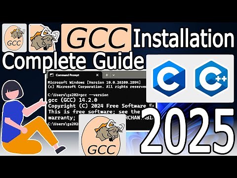 How to install GCC-win64 Compiler on Windows 10/11 [ 2025 Update ] Latest C/C++ GCC Compiler