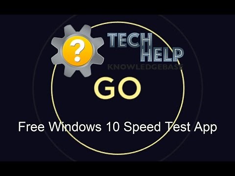 Free Windows 10 Speed Test App