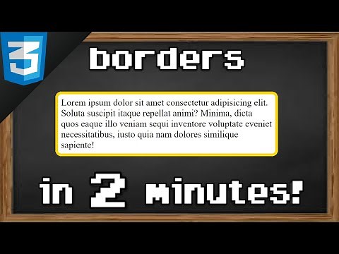 Learn CSS borders in 2 minutes 🔲