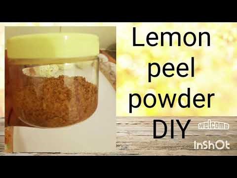 Lemon peel powder DIY recipe