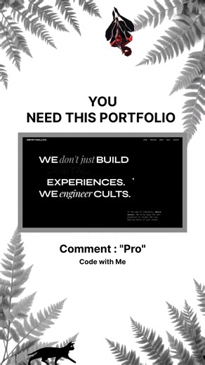 You NEED This Portfolio Website 😍 | Build Modern Portfolio using HTML CSS & JS 🚀