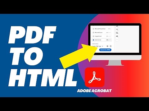 How to Convert PDF to HTML in Adobe Acrobat