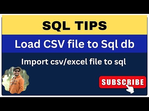 How to import CSV to SQL | CSV to SQL