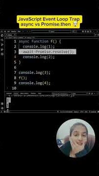 JavaScript Event Loop Trap | async vs Promise.then 🤯