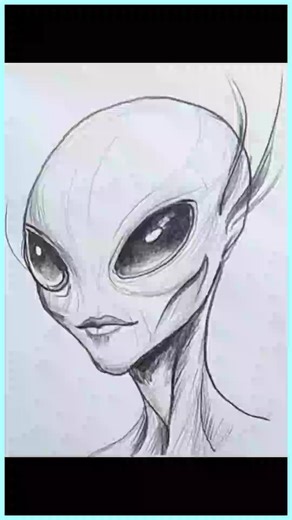 #shorts How to Draw an Alien Face 👽 | You can watch the full video via the link above.