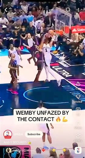 I’ve seen an alien legs. The things gone that was a nice and one dunk 🫣😳￼Damm