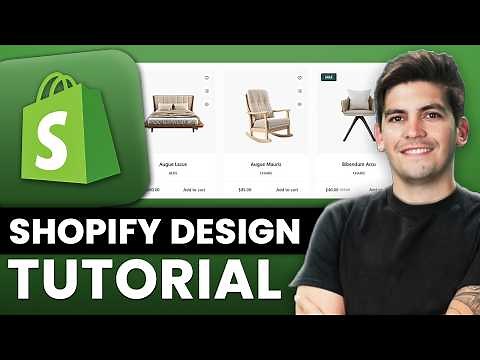 Shopify Website Design Tutorial 2026 -Go Live Today✅