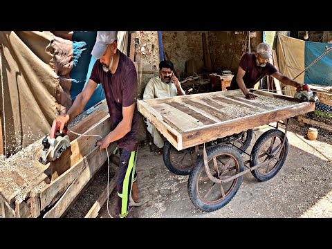 How Traditional Wooden Hand Carts Are Made | Step by Step Woodwork And Handcrafting Process