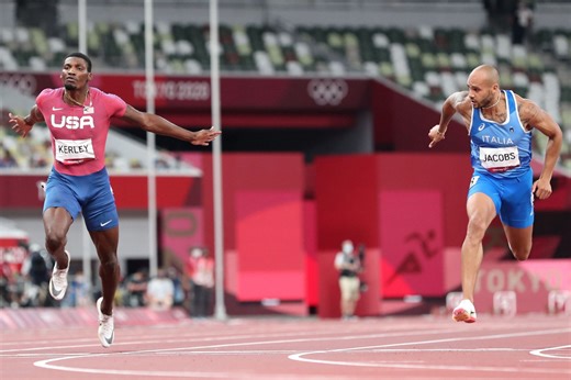 Marcell Jacobs laughs at Fred Kerley claiming to break the 100m world record when the two face off at Oslo Diamond League