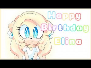 (speedpaint) Elina the Blonde hedgehog 💝🎉Gift Birthday🎉💝