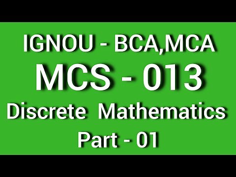 Basics of Discrete Mathematics || Propositional Calculus || MCS-013 || IGNOU BCA 1st Semester