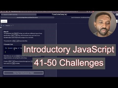 Step-by-Step FreeCodeCamp JavaScript Tutorial: 41-50 Easy Beginner Challenges!