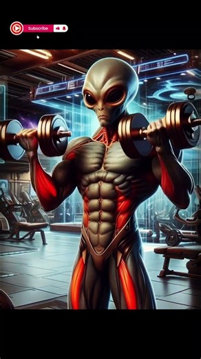 Alien Workout Mode ON | Next Level Power | Sci-Fi Gym Scene