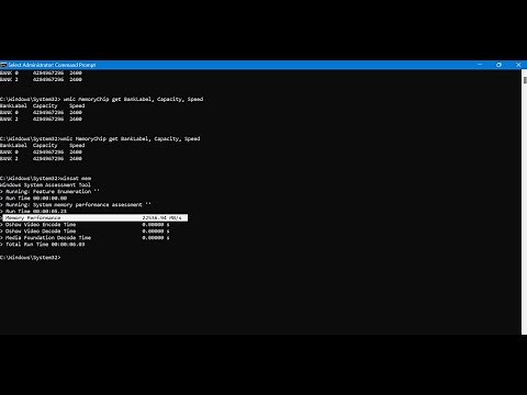 CMD : Speed Test RAM on Windows 11/10